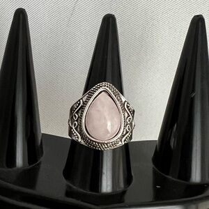 Rose quartz ring 7